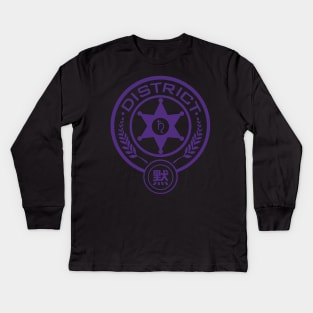 District Saturn Kids Long Sleeve T-Shirt